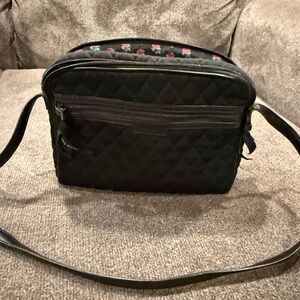 Vera Bradley Quilted Crossbody Black